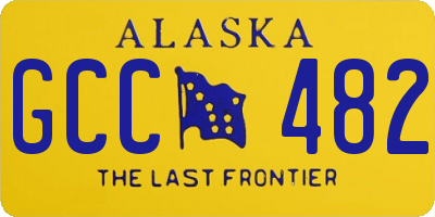 AK license plate GCC482