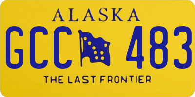AK license plate GCC483