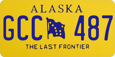 AK license plate GCC487