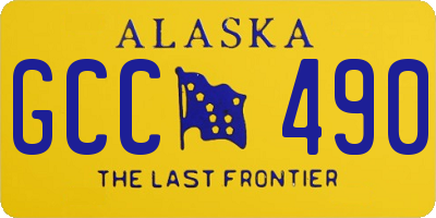 AK license plate GCC490