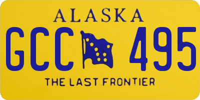 AK license plate GCC495