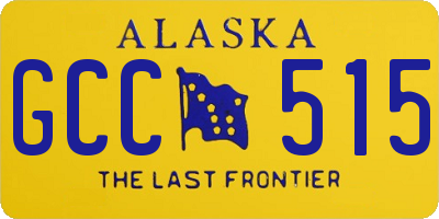 AK license plate GCC515