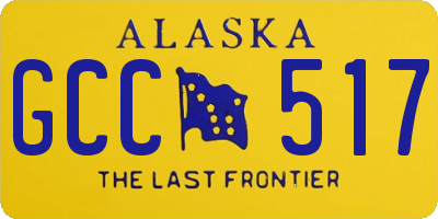 AK license plate GCC517