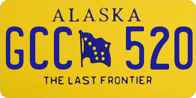 AK license plate GCC520