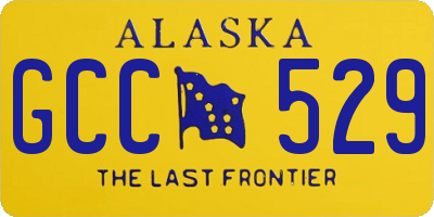 AK license plate GCC529