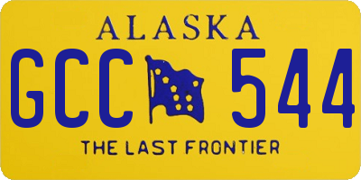 AK license plate GCC544
