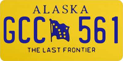 AK license plate GCC561
