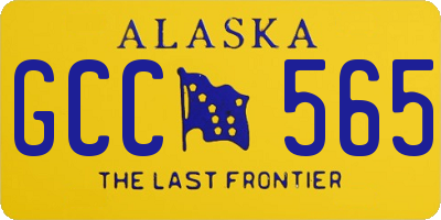 AK license plate GCC565
