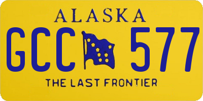 AK license plate GCC577
