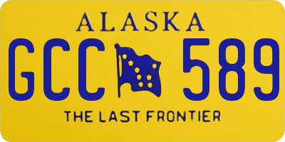 AK license plate GCC589