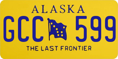 AK license plate GCC599