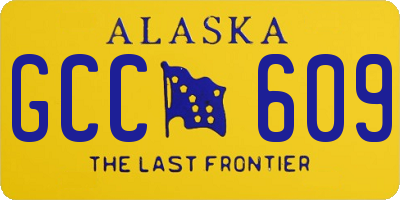AK license plate GCC609