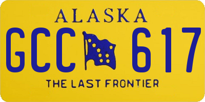 AK license plate GCC617
