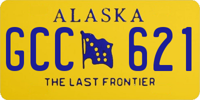 AK license plate GCC621
