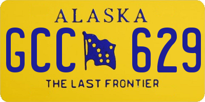 AK license plate GCC629