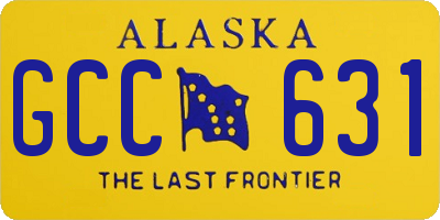 AK license plate GCC631