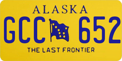 AK license plate GCC652