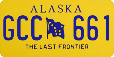 AK license plate GCC661