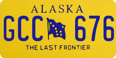 AK license plate GCC676