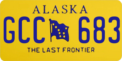 AK license plate GCC683