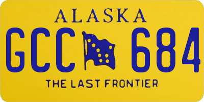 AK license plate GCC684