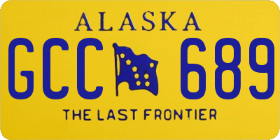 AK license plate GCC689
