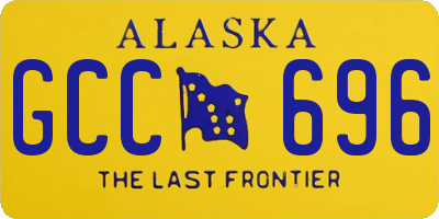 AK license plate GCC696