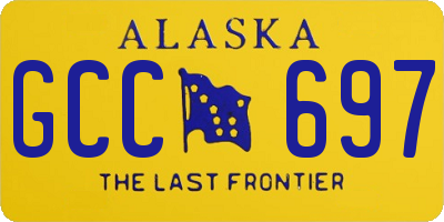 AK license plate GCC697