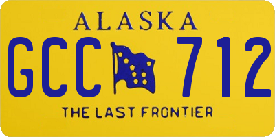 AK license plate GCC712