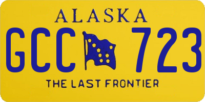 AK license plate GCC723