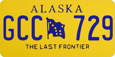 AK license plate GCC729