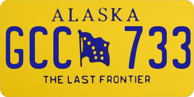 AK license plate GCC733