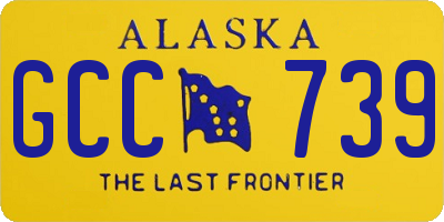 AK license plate GCC739
