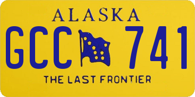 AK license plate GCC741