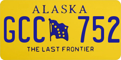AK license plate GCC752