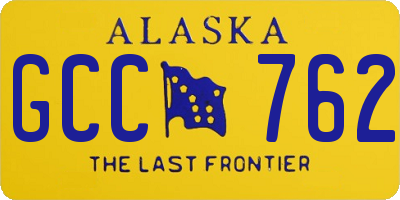 AK license plate GCC762