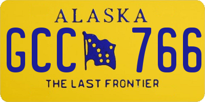 AK license plate GCC766