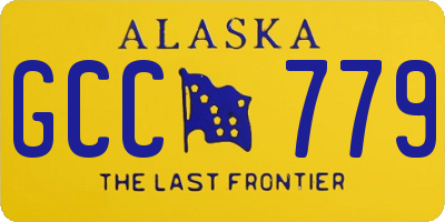 AK license plate GCC779