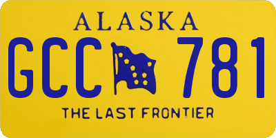 AK license plate GCC781