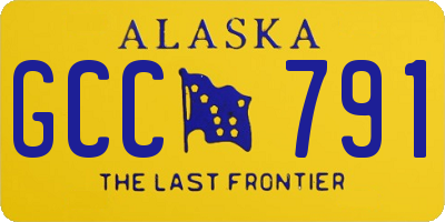 AK license plate GCC791