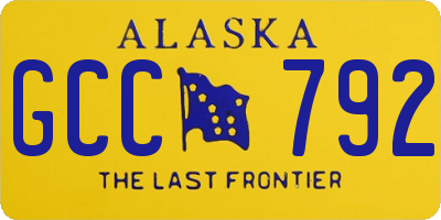 AK license plate GCC792