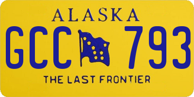 AK license plate GCC793