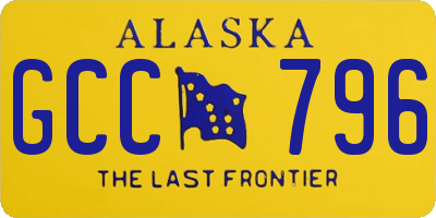 AK license plate GCC796