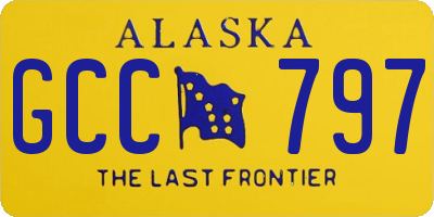 AK license plate GCC797