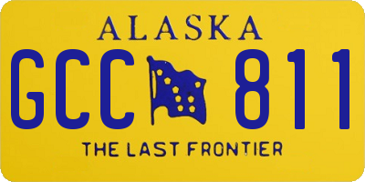 AK license plate GCC811