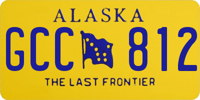 AK license plate GCC812
