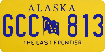 AK license plate GCC813