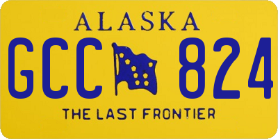 AK license plate GCC824