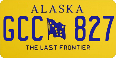 AK license plate GCC827