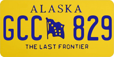 AK license plate GCC829